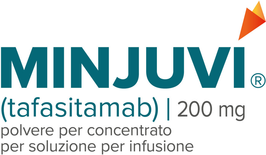 Image of logo for MINJUVI(registered trademark) (tafasitamab-cxix) 200mg - for injection, for intravenous use